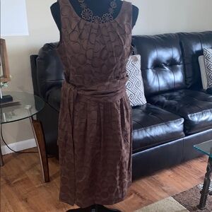 JONES Wear sz 10 Brown Sleeveless Dress